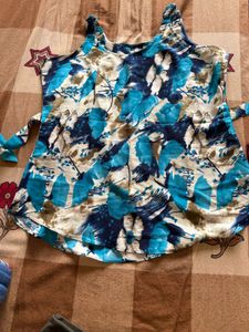 Printed Sleeveless Top