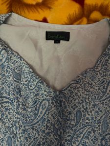 Blue Paisley Midi Sundress