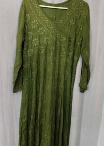 Lucknowi Fully Handwork Anarkali