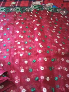 🆕 Full Embradary Work Ready To Wear Saree Never Used Best Quality