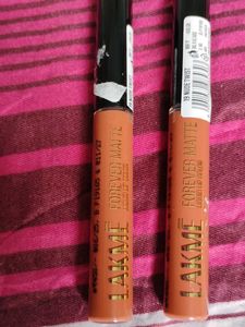 Lakme Forever Matte Liquid Lip Color Pack Of 2