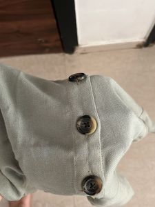 Sage Green Button-Down Top