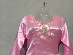 Pink Satin Salwar Suit