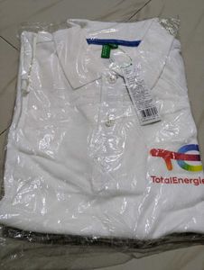 Benetton White Polo Shirt