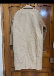 Elegant Tan Coat &amp; Black Pants