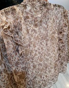 Floral Ruffle Top