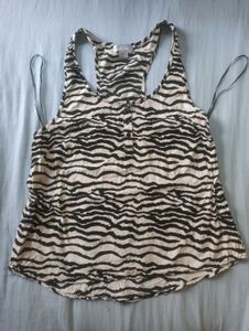Zebra Print Tank Top