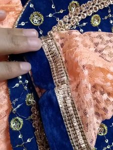Peach Colour Short Frock