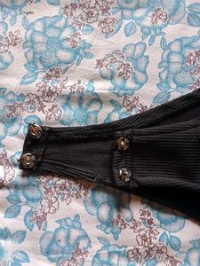 Orange and Black Bodysuit with Collar