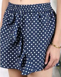 Shein Elasticated Waist Polka-Dot Ruffle Skirt