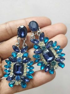 Statement Gem Drop Earrings