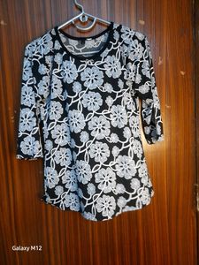 Soft Fabric Top Elbow Length Sleeves Party Casual