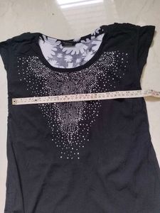 Black Embellished Top