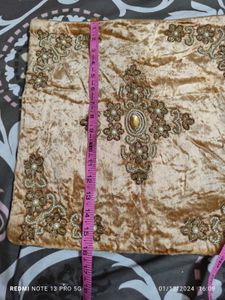 Velvet Heavy Embroidery Cushion Cover..