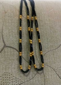 Beaded Black Necklace