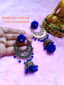 Blue 💙 Jhumki FOR CRAFT PURPOSE