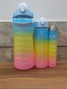 Gradient Water Bottle Set