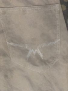Cream Denim Jeans