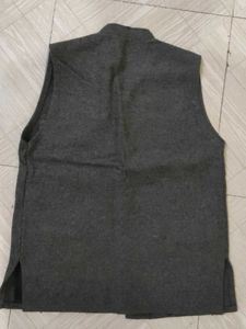 Gray Embroidered Vest