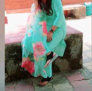 Mint Green Cotton Kurta Set