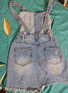Denim Dungaree Dress