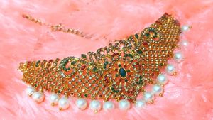 Elegant Gold-Plated Diamond Necklace