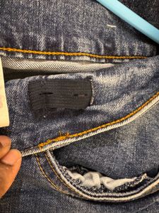 Stylish Graphic Print Denim Jeans