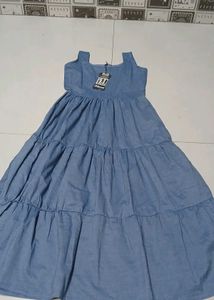 Denim Maxi Dress.size 36