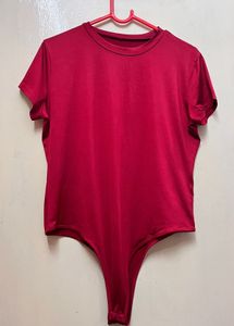 Red Bodysuit Top