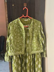 Floral Print Kurta Dress