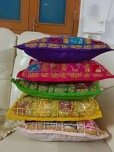 Jaipuri Cushion Covers - Set Of 5