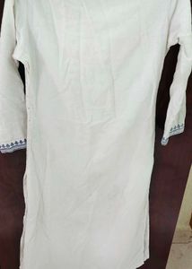 White Printed Kurti