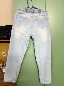 Ribbed Light Blue Demin