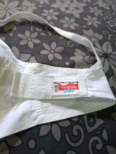 Women White Cotton Full Coverage Non padded Bra