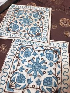 Woolen Embroidered Cushion Covers (Set of 2)