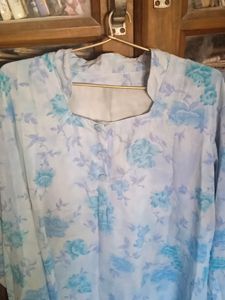 Full Sleev And High Neck Kurta For Winter Wear