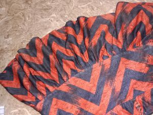 Red &amp; Black Chevron Mini Skirt
