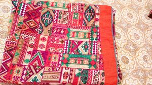 Vintage Colorful Patchwork Saree