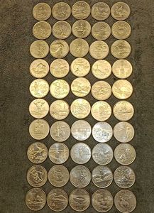 50 States US Quarter Dollar Coins