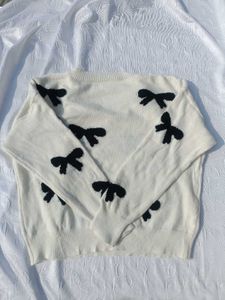Pinterest Bow Knitted Sweater