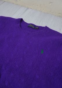 Purple Polo Sweater
