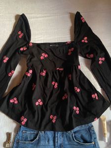 Floral Embroidered Top