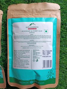 Alps Goodness Rosemary&amp;Curry Leaf Powder Pack Of 2