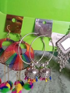 Earrings Collection(4 Pairs)