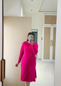 Pink Long Sleeve Dress