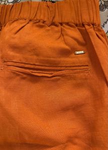 Only Orange Casual Pants