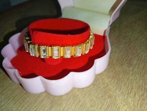 Gold &amp; Crystal Link Bracelet
