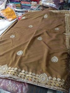 Elegant Brown Saree