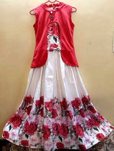 Girls' Floral Dress with Bolero