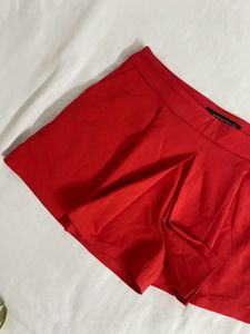 Red Zara Skort waist 32